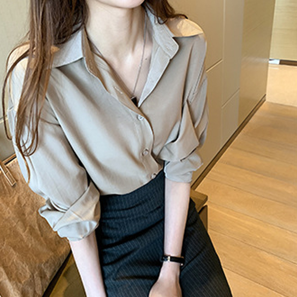 2色有り ブラウス レディース 長袖 シャツ トップス 襟付き ボタン ウエストマーク 無地 通勤 上品 大人カジュアル きれいめ 体型カバー M-L Amazon | シャツ レディース ブラウス 無地 ウエストマーク長袖