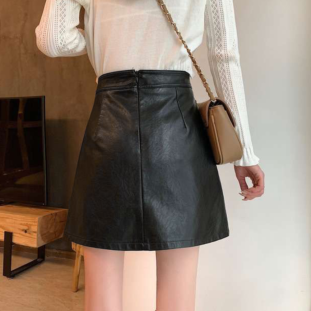 BPN アシンメトリーブラックミニスカート BPN アシンメトリーブラックミニスカート