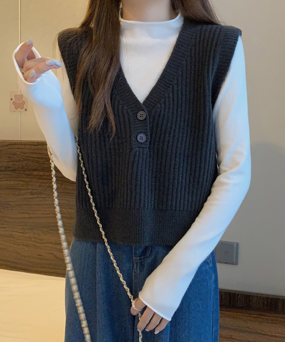 vネックベスト（色：ブラック系）のおすすめ人気商品一覧 通販 - Yahoo