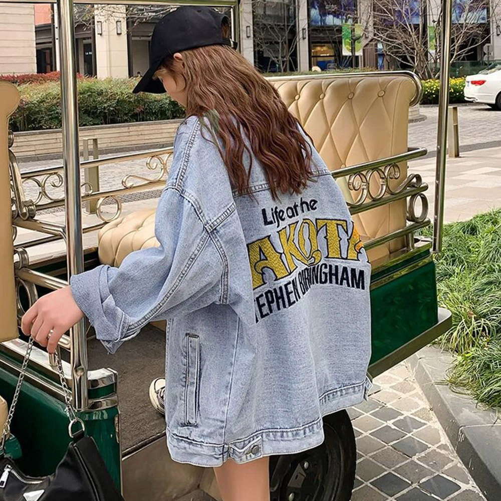 miniministore デニムジャケット レディース バックロゴ