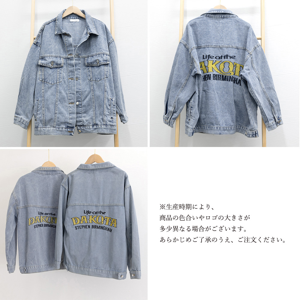 miniministore デニムジャケット レディース バックロゴ