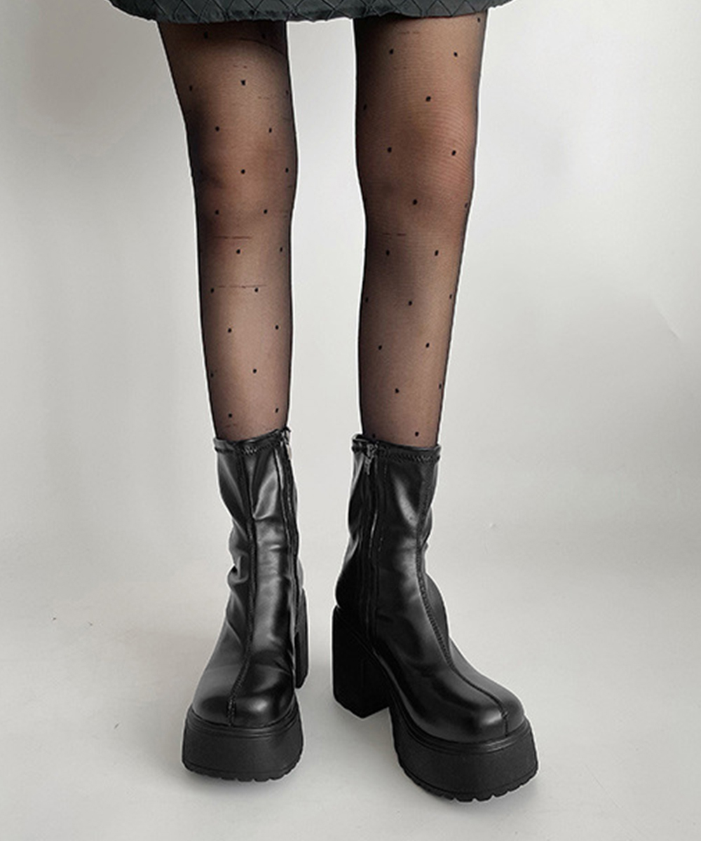 miniministore（ミニミニストア） 爆買厚底ショートブーツサイド