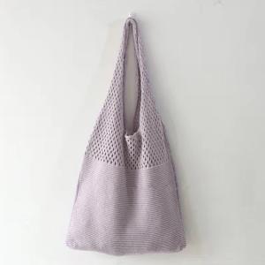 トートバッグ ニット編み バッグ鞄かばん【ネコポス可】