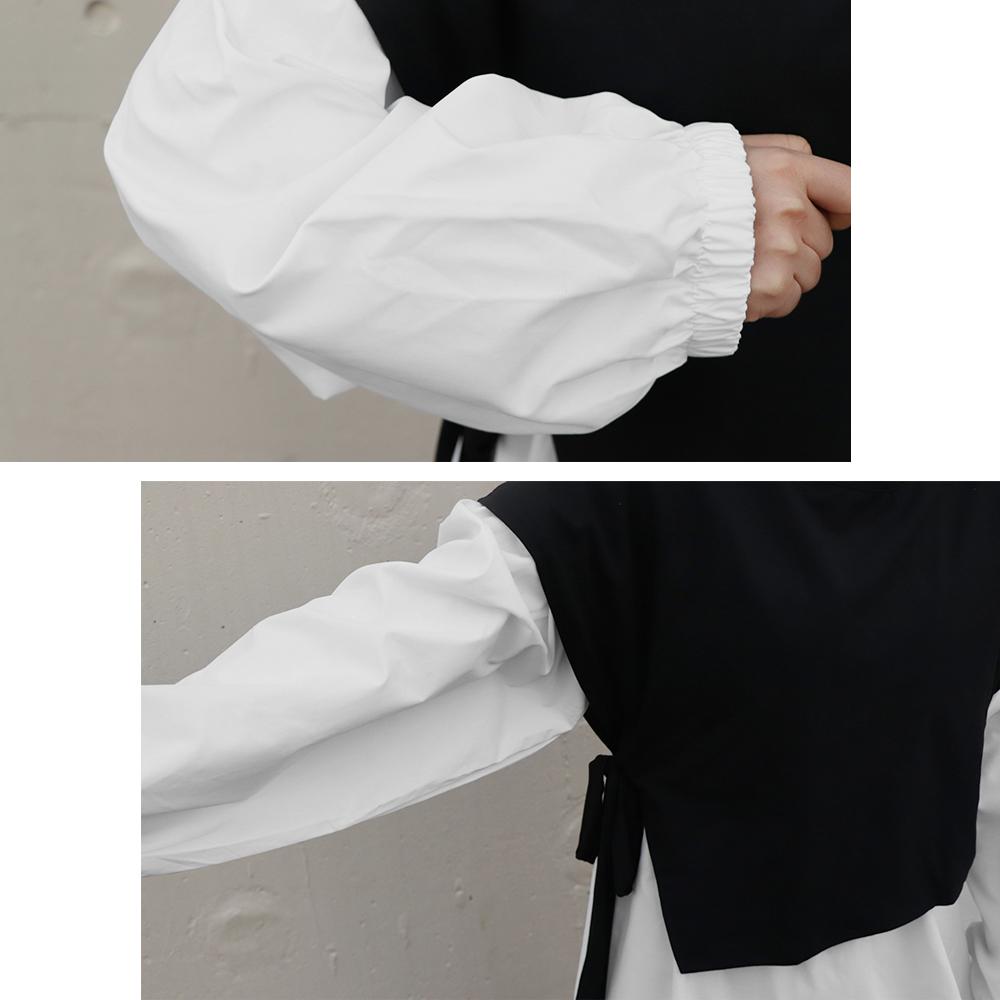 miniministore シャツワンピース レディース ベストレイヤード風