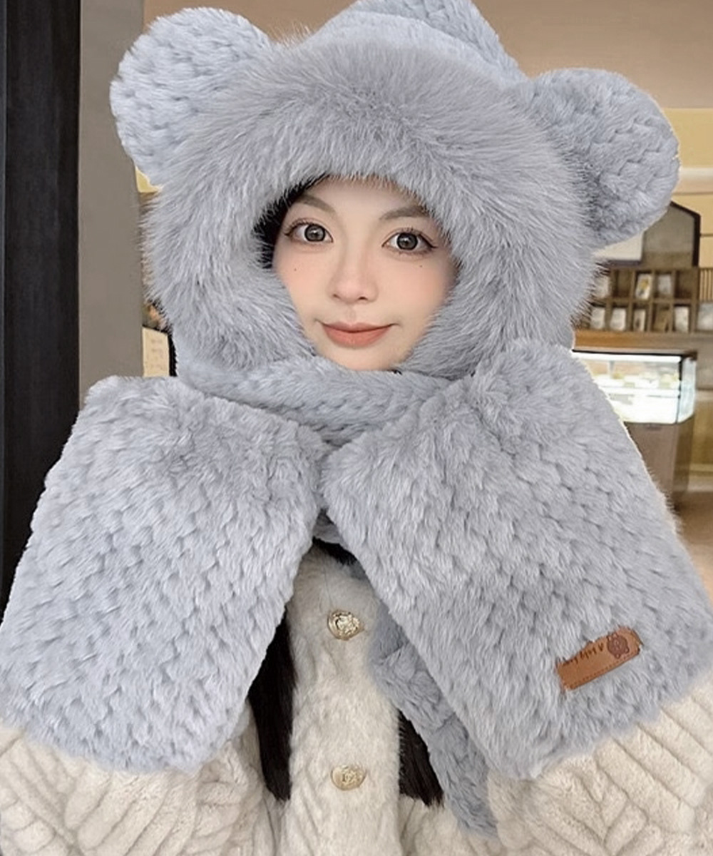 miniministore（ミニミニストア） くま耳ニット帽子 マフラー 手袋 一