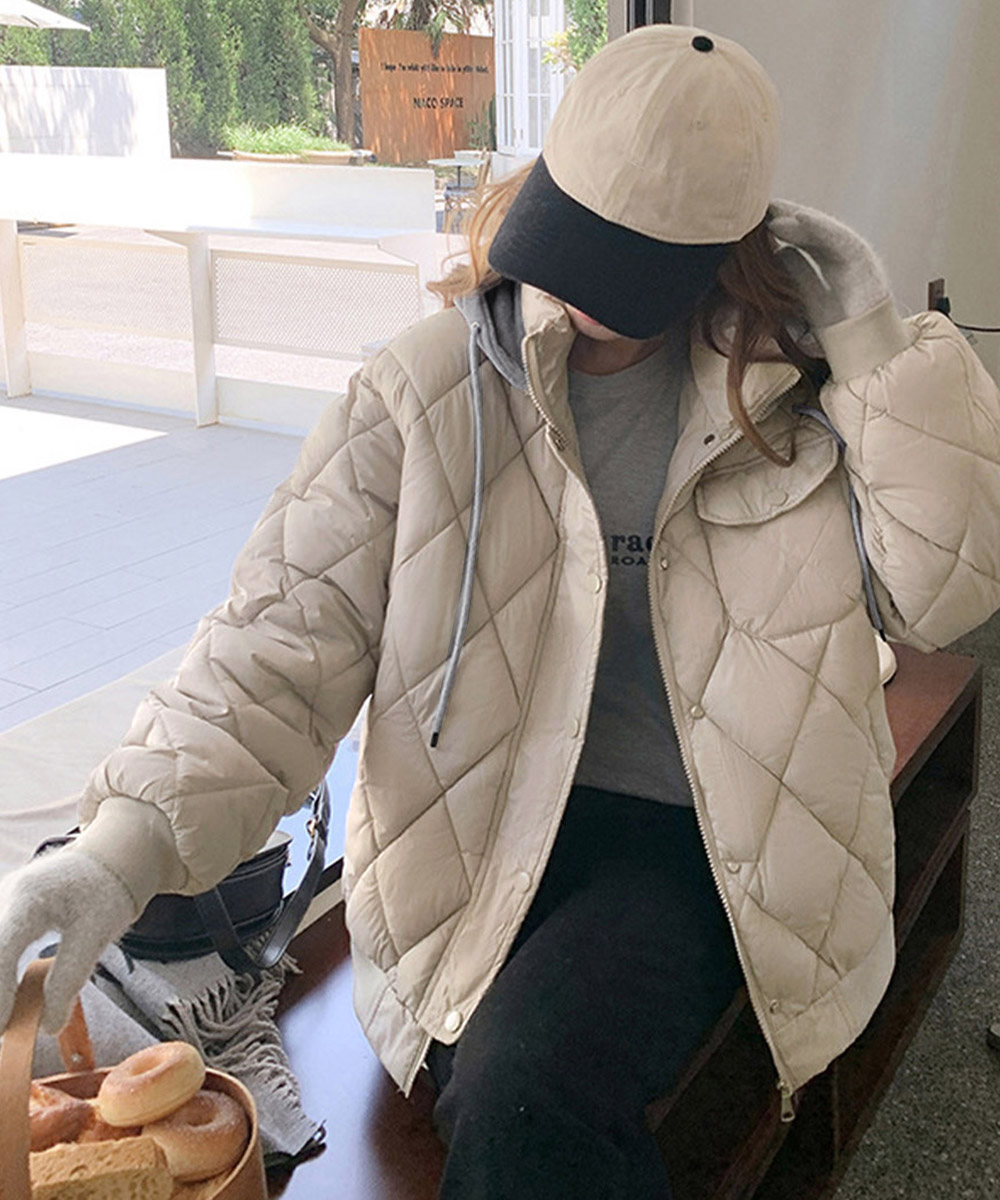 miniministore 中綿ジャケット キルティングブルゾン防寒