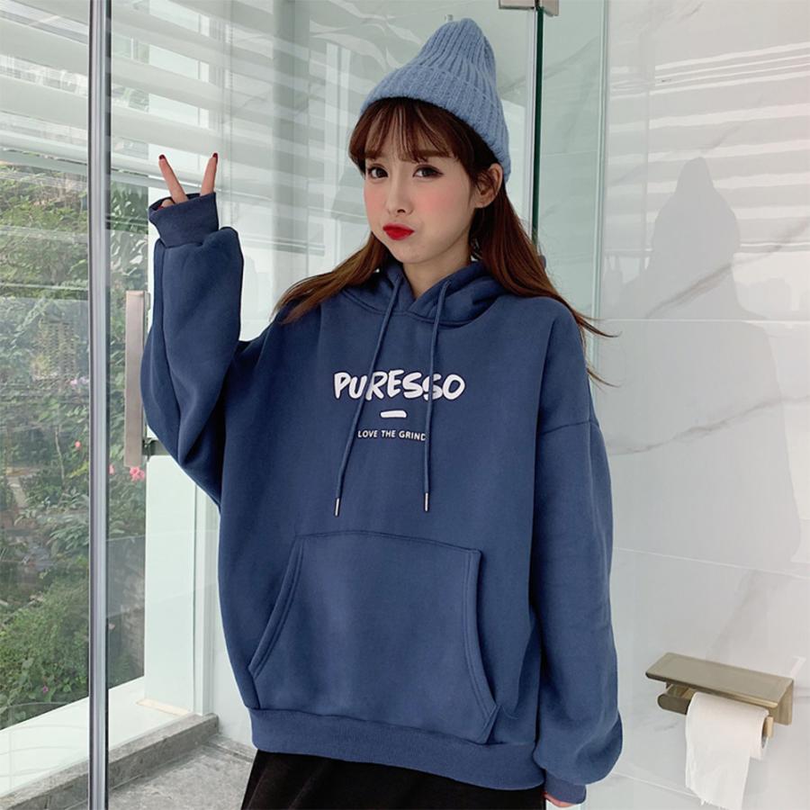 フード付きパーカー レディース トップス プルオーバー ボリューム袖 無地 秋冬 裏起毛 長袖 韓国風デザイン 好評にて期間延長 長袖 フード付きパーカー レディース トップス プルオーバー ボリューム袖 無地 秋冬 裏起毛 長袖 韓国風デザイン 好評にて期間延長 長袖