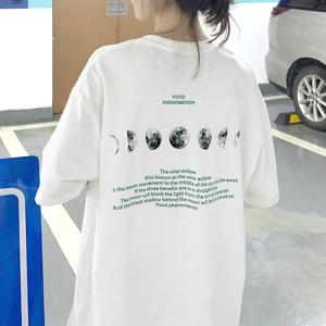 Tシャツ レディース 韓国 英字ロゴ 半袖【ネコポス可】