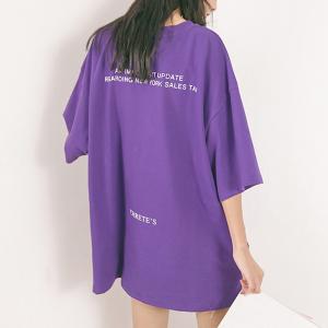 Tシャツ 半袖 レディーストップス 韓国【ネコポス可】