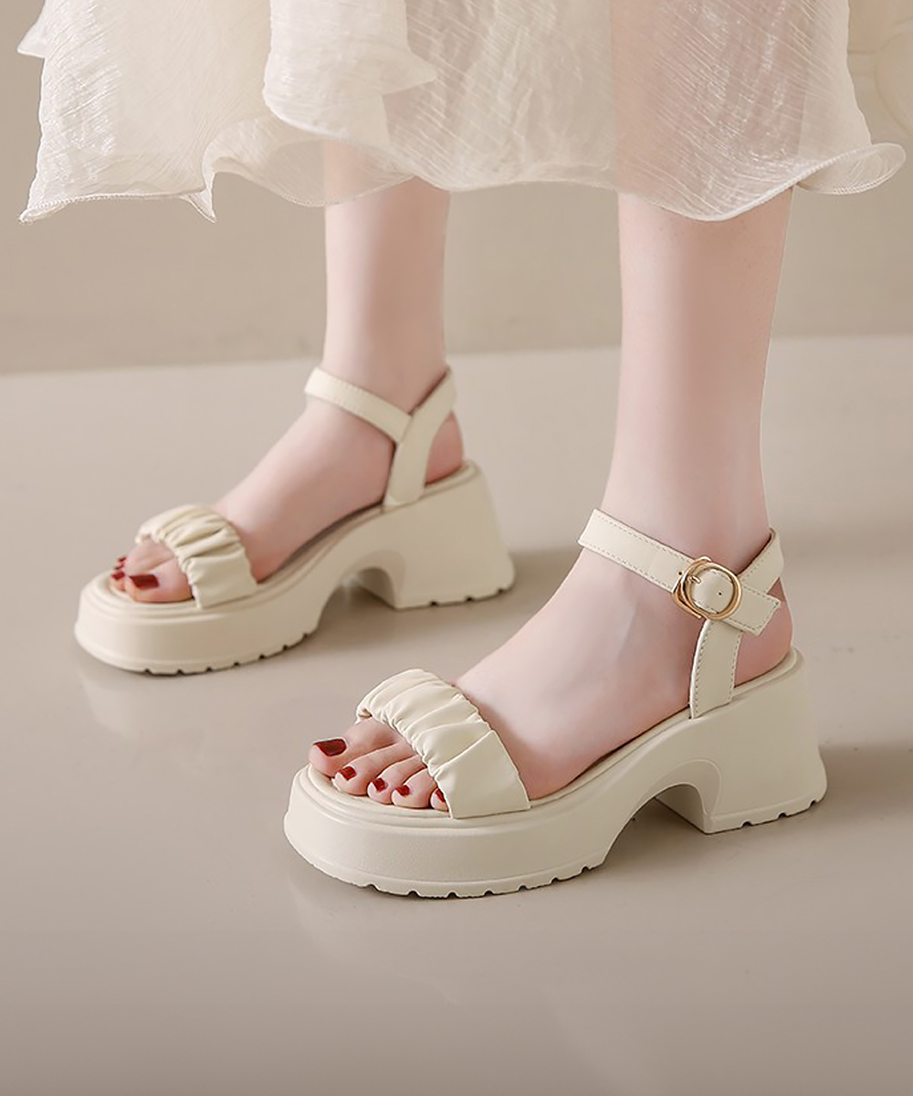 miniministore 厚底サンダル 太ヒール 美脚 春夏