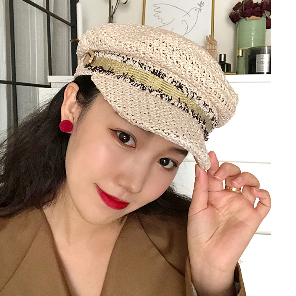 麦わら帽子 夏 ロゴ かわいい レディース お洒落 韓国 通販