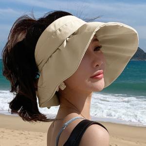 サンバイザー 小顔 UV対策帽子 韓国【ネコポス可】