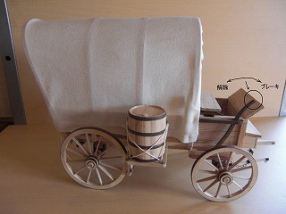 12分の1サイズ ミニチュア カントリー幌馬車2 : ミニチュア木工工房