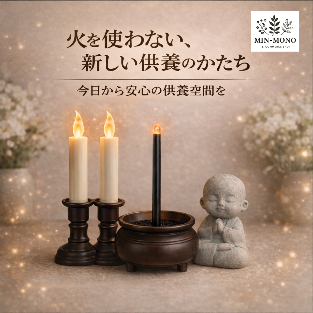 ろうそく立て LED セット 仏具