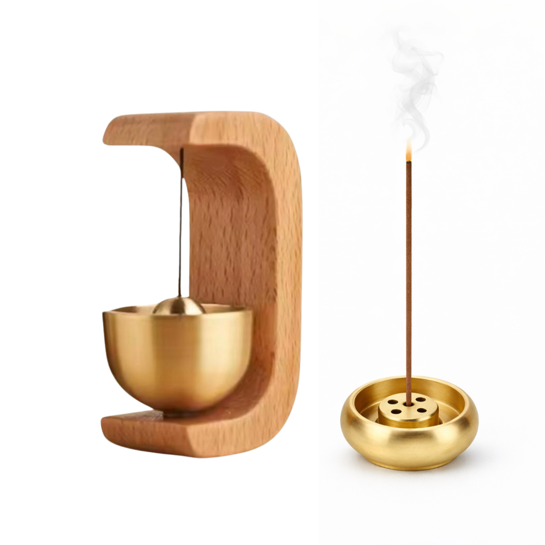 仏具 おりん セット ミニおりん りん お線香立て付き ペット用仏具