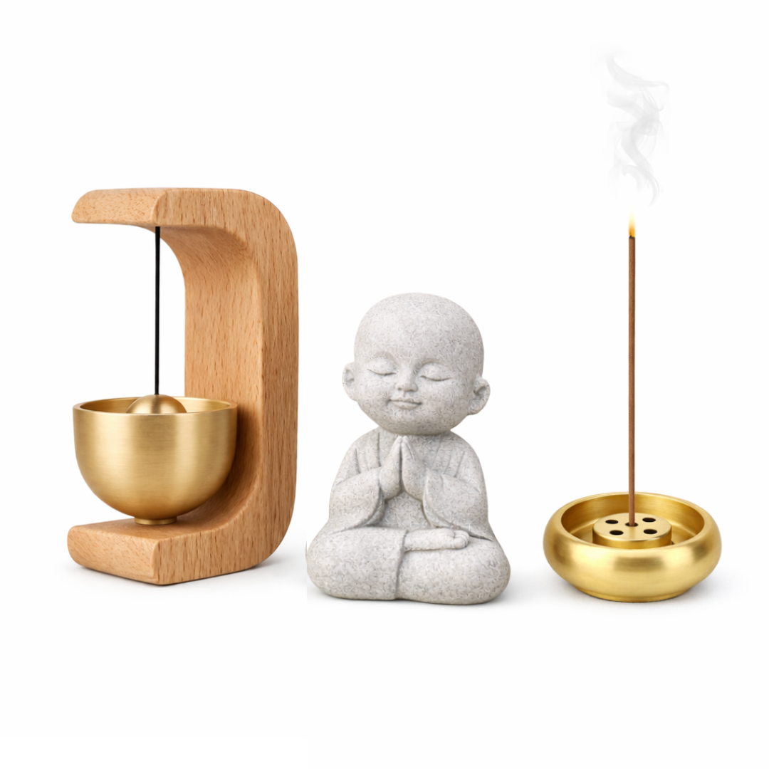 仏具 おりん セット ミニおりん りん 線香立て付き ペット用仏具 仏壇
