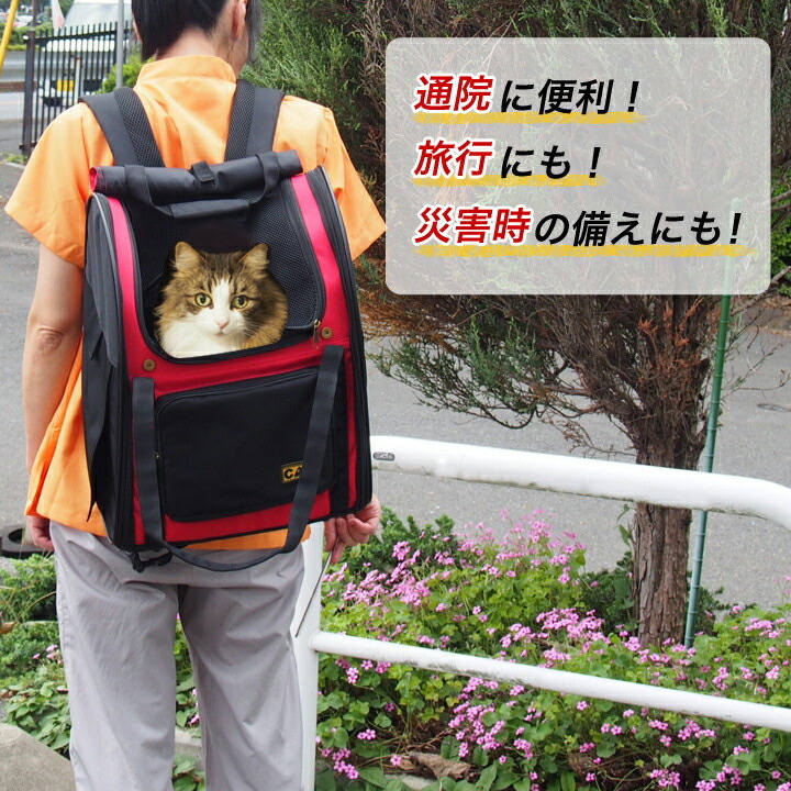 猫用3WAYタッチインリュック スカイキャリー バッグ ペット用品  猫 リュック ペットキャリー