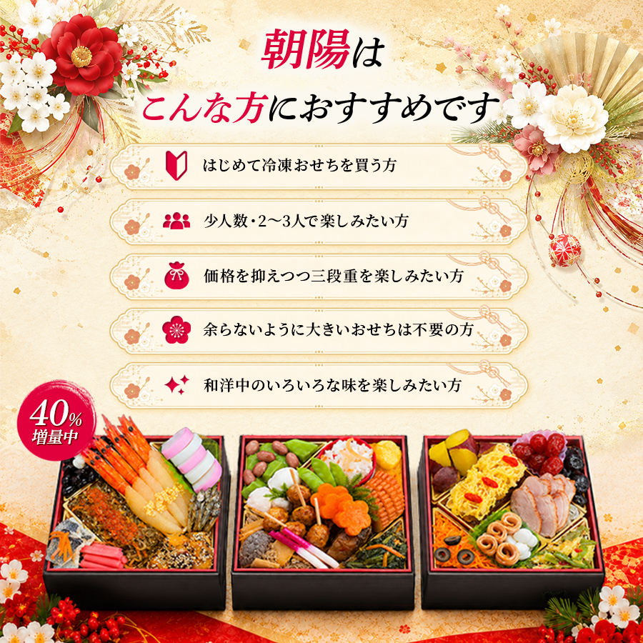 おせち 早割 2027 おせち料理 朝陽 3人...の詳細画像4