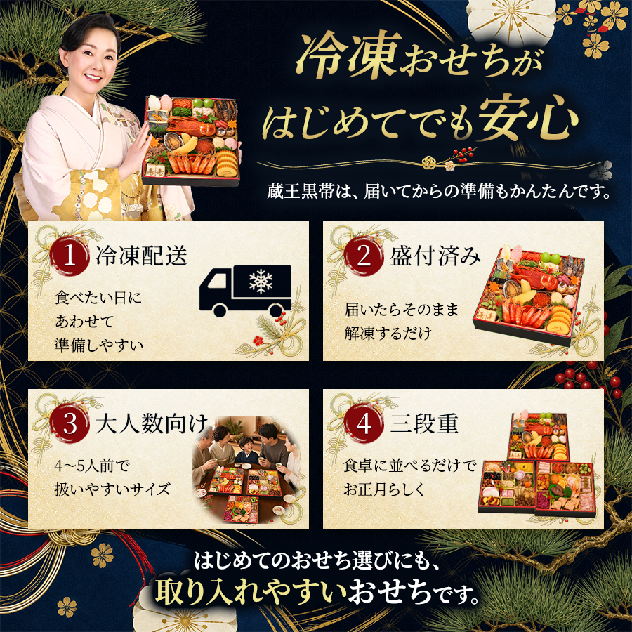 おせち 早割 2027 おせち料理 蔵王黒帯 ...の詳細画像5
