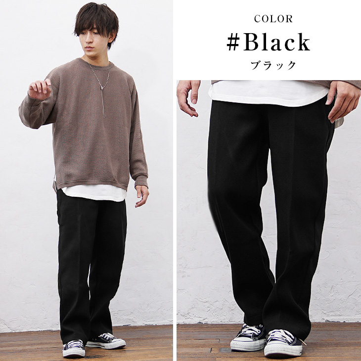 HARDBODY ブラックパンツ ワイドシルエット MinoriTY（マイノリティ） ワイドパンツ メンズ 冬 セミワイドパンツ