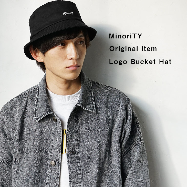 MinoriTY バケットハット メンズ おしゃれ ロゴ サファリハット