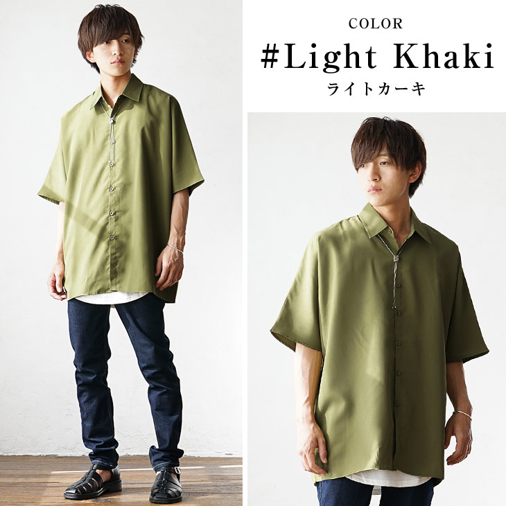 MinoriTY オーバサイズ 半袖シャツ メンズ ロングシャツ ビッグ