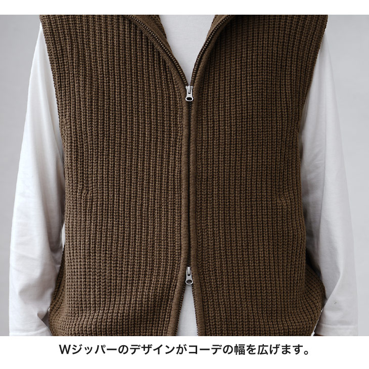 MinoriTY オーバーサイズ ニットベスト メンズ ニット 秋服