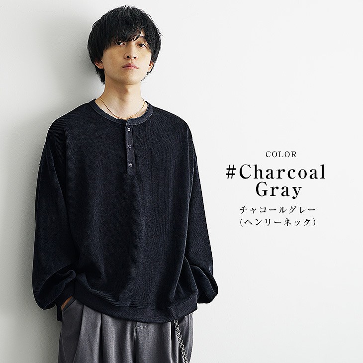 MinoriTY（マイノリティ） オーバーサイズ Tシャツ メンズ ヘンリー