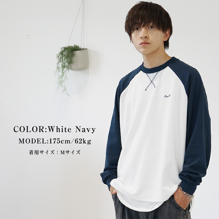 トップス ロンT ラグランスリーブ 長袖レトロ メンズ caaa0694_1.jpg
