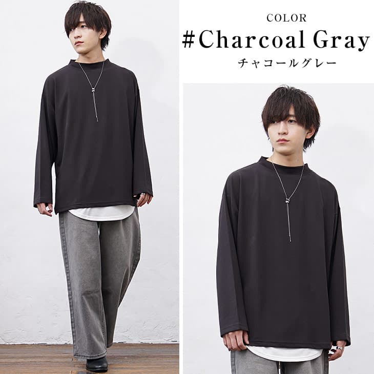 MinoriTY（マイノリティ） 長袖tシャツ メンズ モックネック ロンt