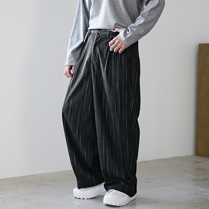 MinoriTY ワイドパンツ メンズ コーデュロイ パンツ おしゃれ