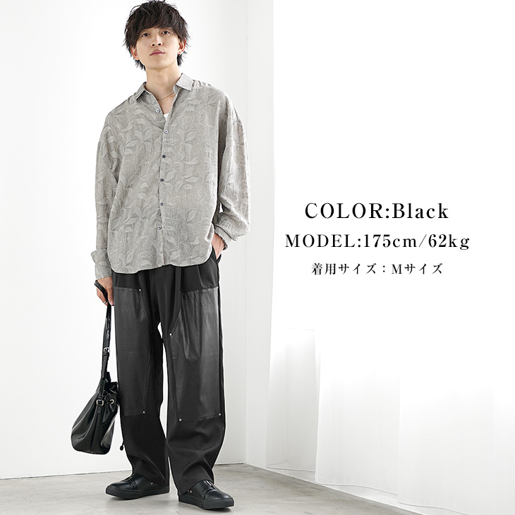 MinoriTY（マイノリティ） スラックス メンズ ダブルニー ワイドパンツ