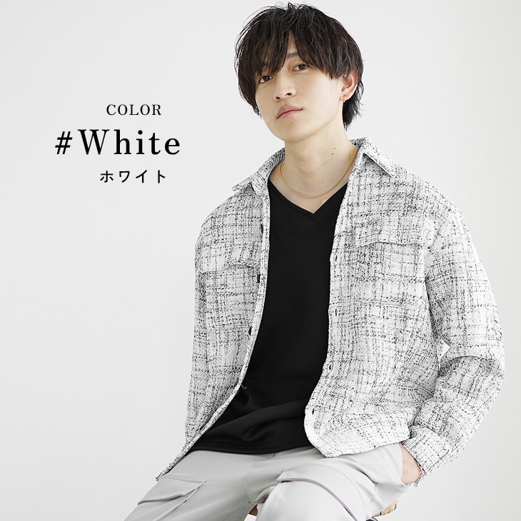 MinoriTY（マイノリティ） シャツ メンズ 長袖シャツ 長袖 ツイード