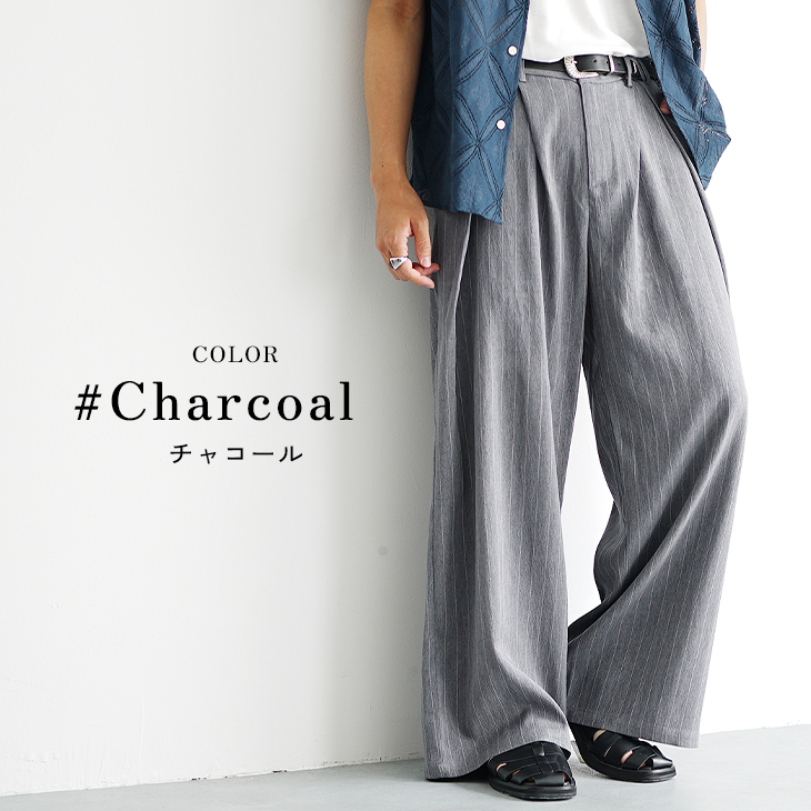 Mahina ブラック/カラーストライプ　メンズ MinoriTY（マイノリティ） 【福袋クーポン配信中】 スラックス メンズ