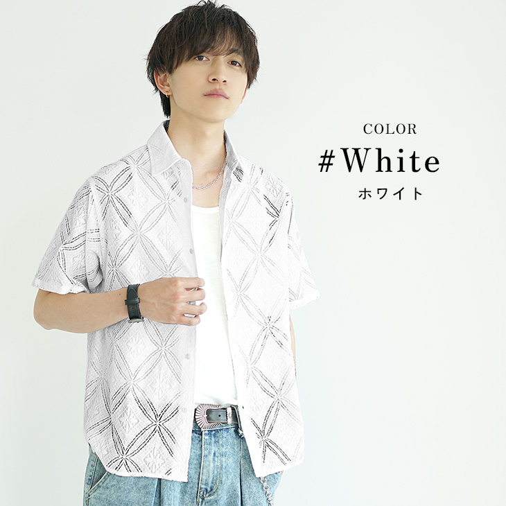 MinoriTY（マイノリティ） シャツ 半袖 メンズ レースシャツ 半袖