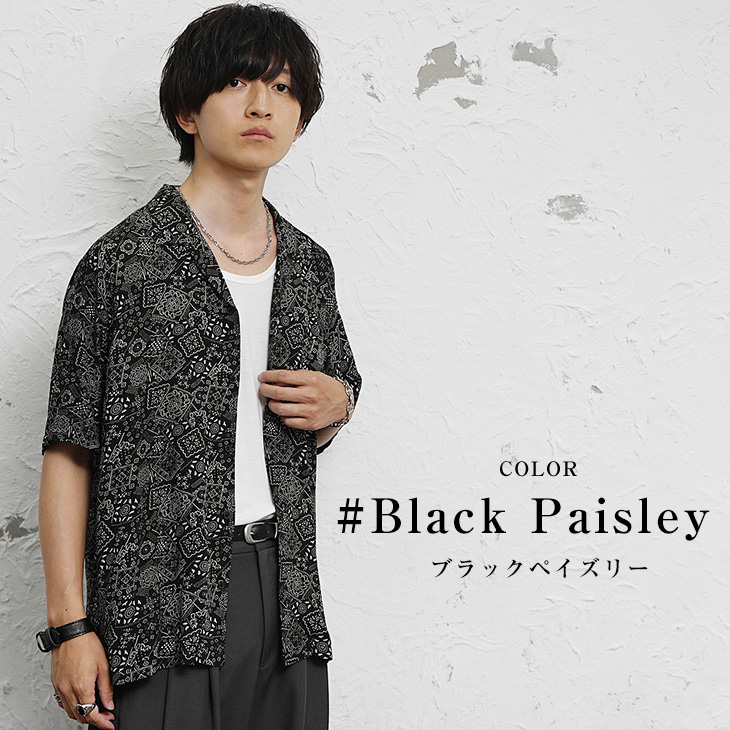 MinoriTY（マイノリティ） オーバーサイズ シャツ メンズ 半袖 総柄