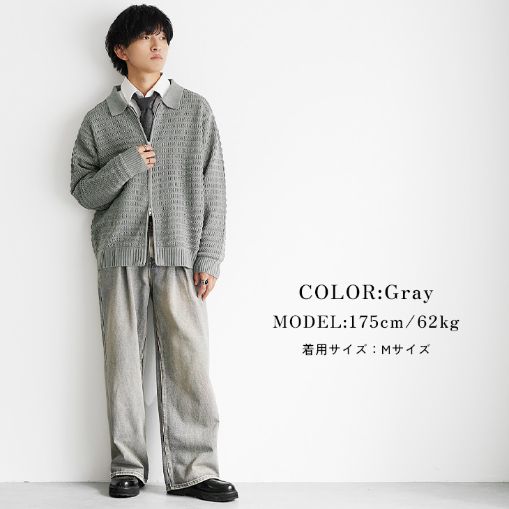 MinoriTY（マイノリティ） ポロシャツ ニット メンズ オーバーサイズ