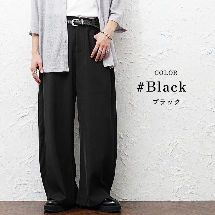 A18646 未使用 アンダーカバイズム 再構築スラックスパンツ 黒3 MinoriTY（マイノリティ） スラックス メンズ ワイドパンツ カーブ