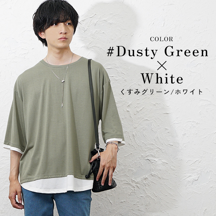 MinoriTY（マイノリティ） Tシャツ メンズ 半袖 フェイクレイヤード 
