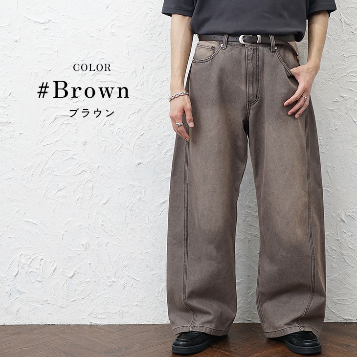 MinoriTY（マイノリティ） デニムパンツ メンズ カーブデニム ブルー