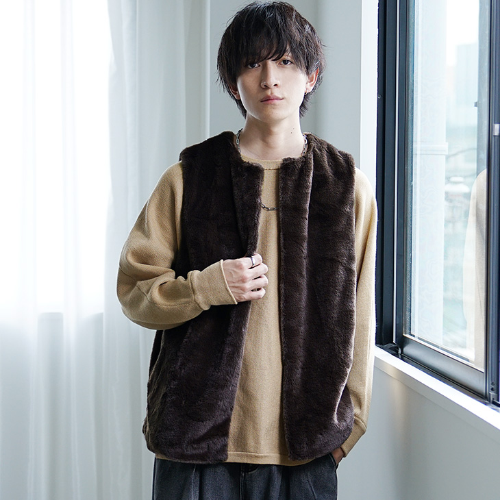 未使用JOSEPH◆コヨーテファーベスト11万 MinoriTY（マイノリティ） MinoriTY SELECT ショートファーベスト