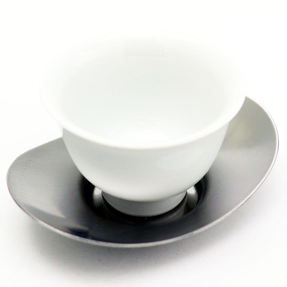 玉露茶碗用 茶托 小判型 5個セット ステンレス製 茶器とは 湯呑み 急須