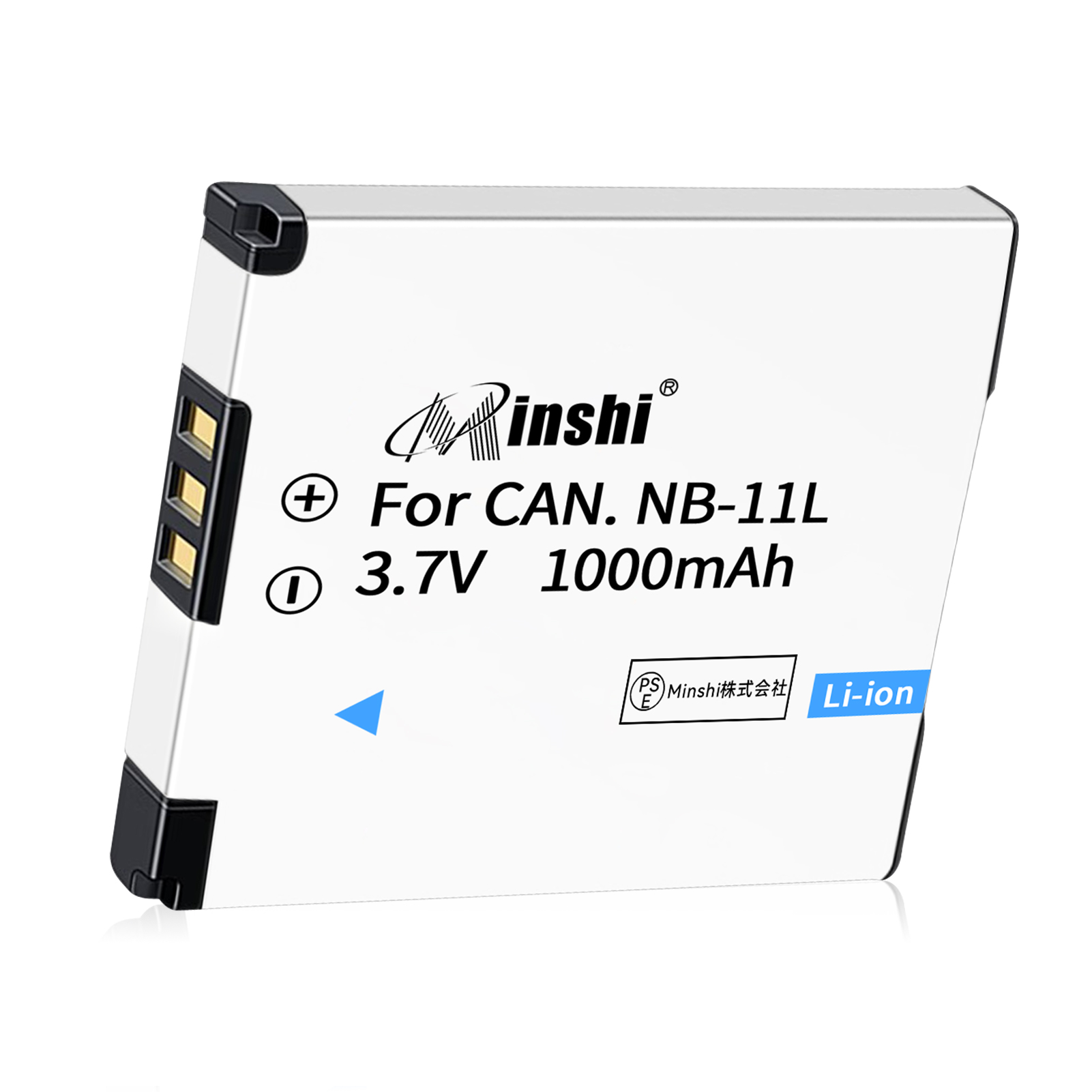 【1年保証】minshi Canon IXUS 135 NB-11L NB-11L  【1000mAh 3.7】PSE認定済 高品質NB-11L NB-11LH 交換用バッテリー