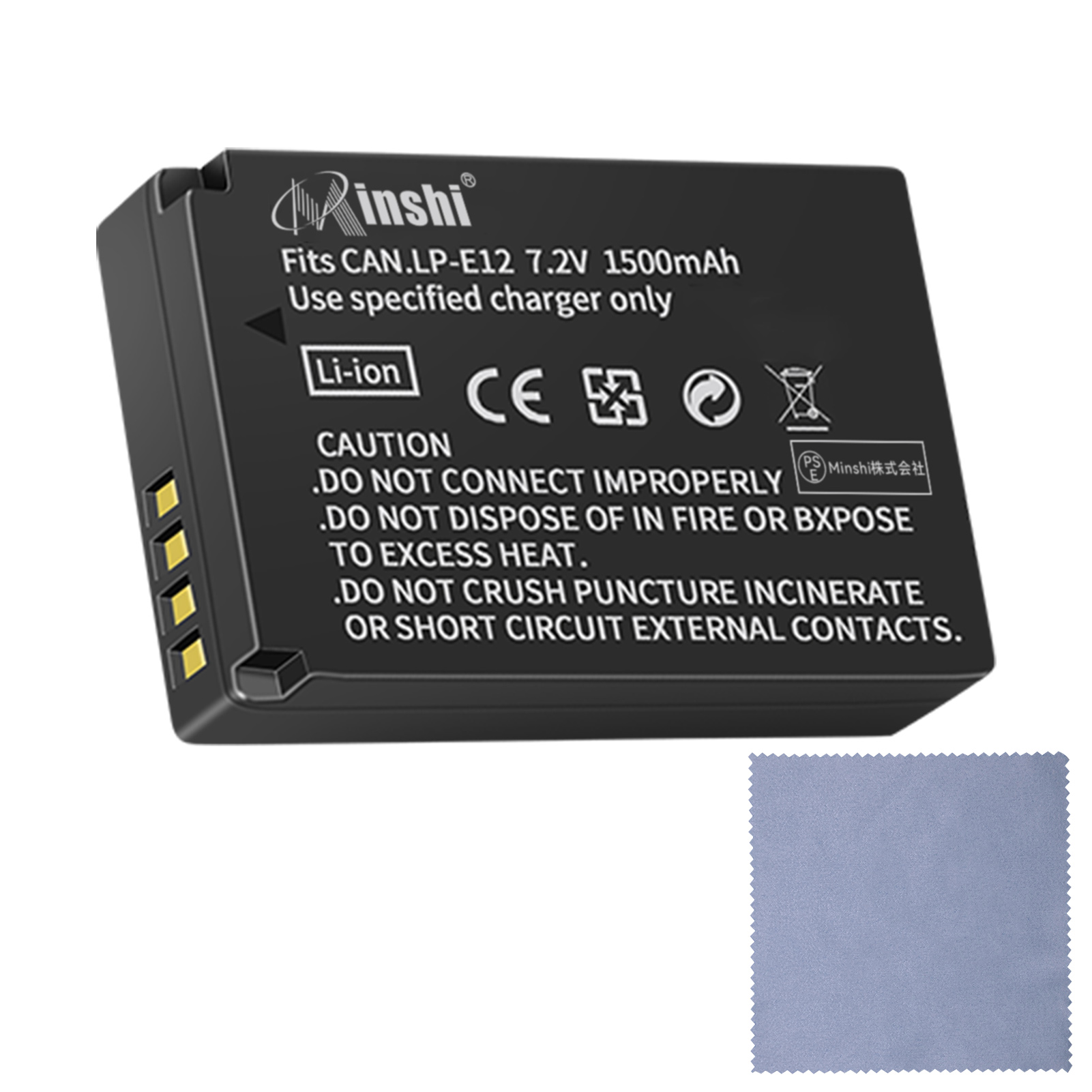 ̤Ǥ minshi Canon LP-E12  EOS M2  LP-E12 б ߴХåƥ꡼ EOS M M100 M200 Kiss M X7 1500mAh  ʼѥХåƥ꡼