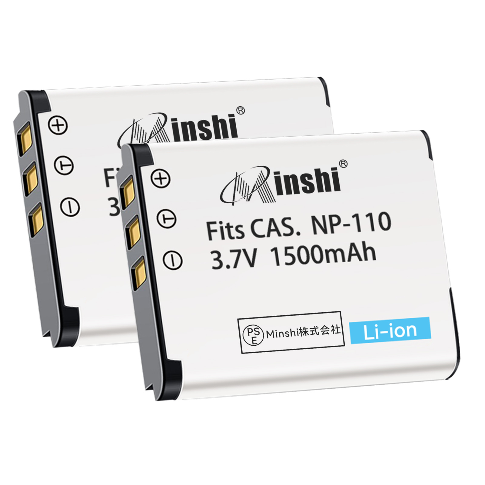 【２個セット】minshi CASIO BN-VG212【1200mAh 3.7V】PSE認定済 高品質NP-160 NP-110互換バッテリーPHB