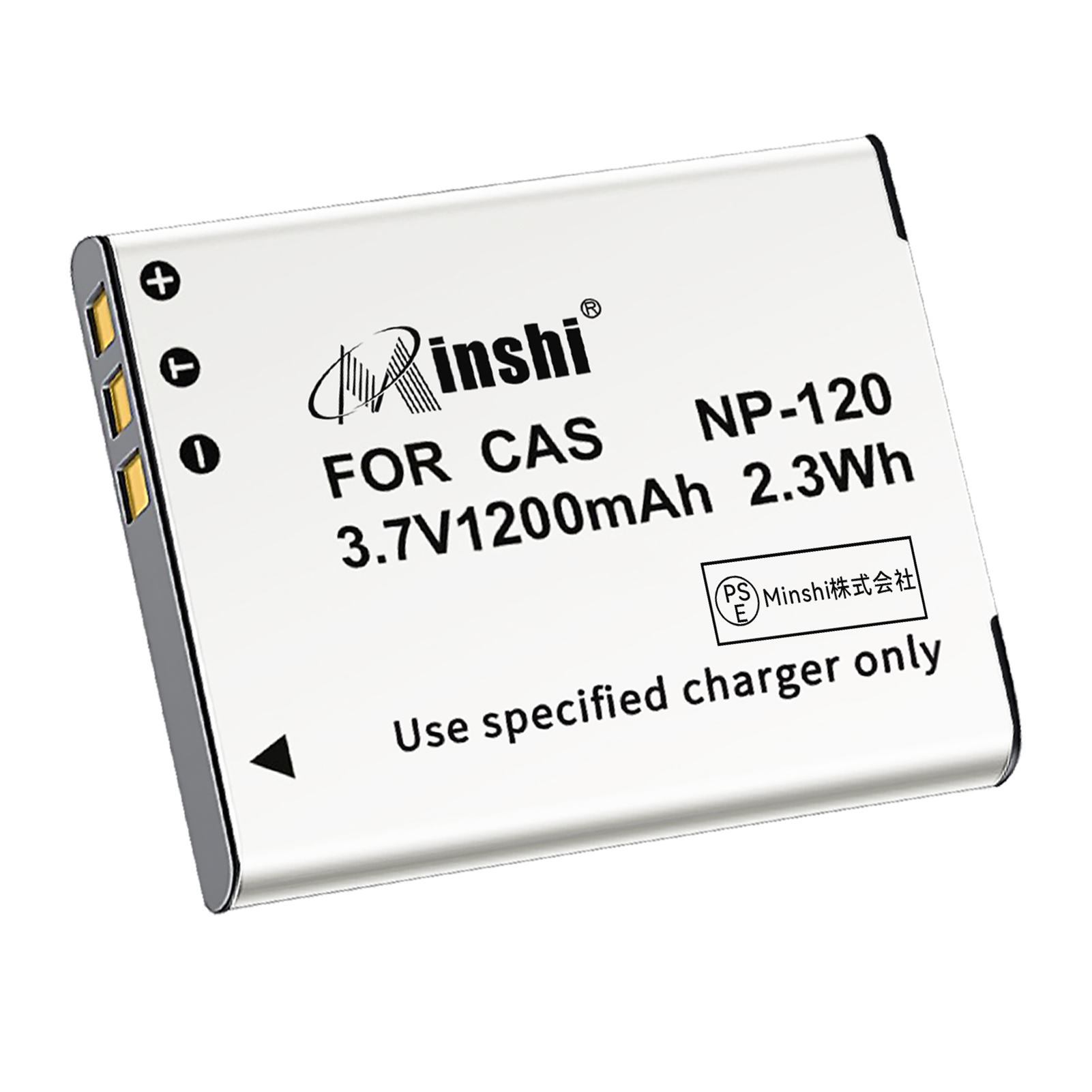 【1年保証】minshi Casio  EXILIM EX-S200【1200mAh 3.7V】PSE認定済 高品質交換用バッテリー