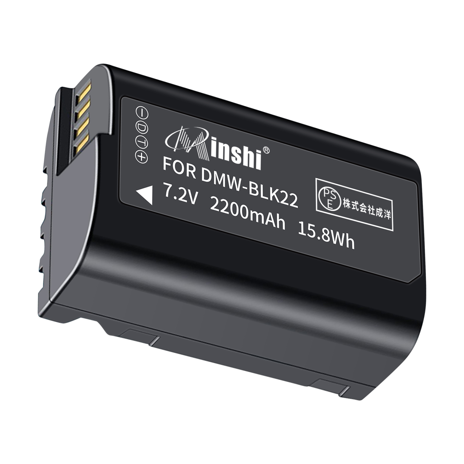 【1年保証】minshi BLK22GK 【2200mAh 7.2V】 PSE認定済 高品質 DMW-BLK22互換バッテリーPHB