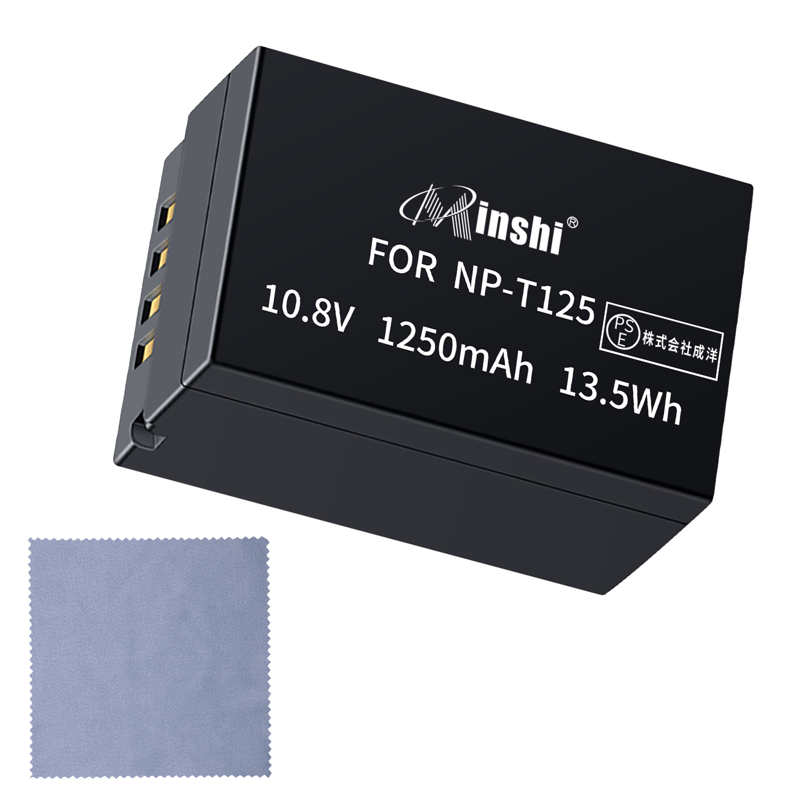 【クロス付き】minshi NP-T125【1250mAh 10.8V】PSE認定済 高品質 交換用バッテリー｜minshi