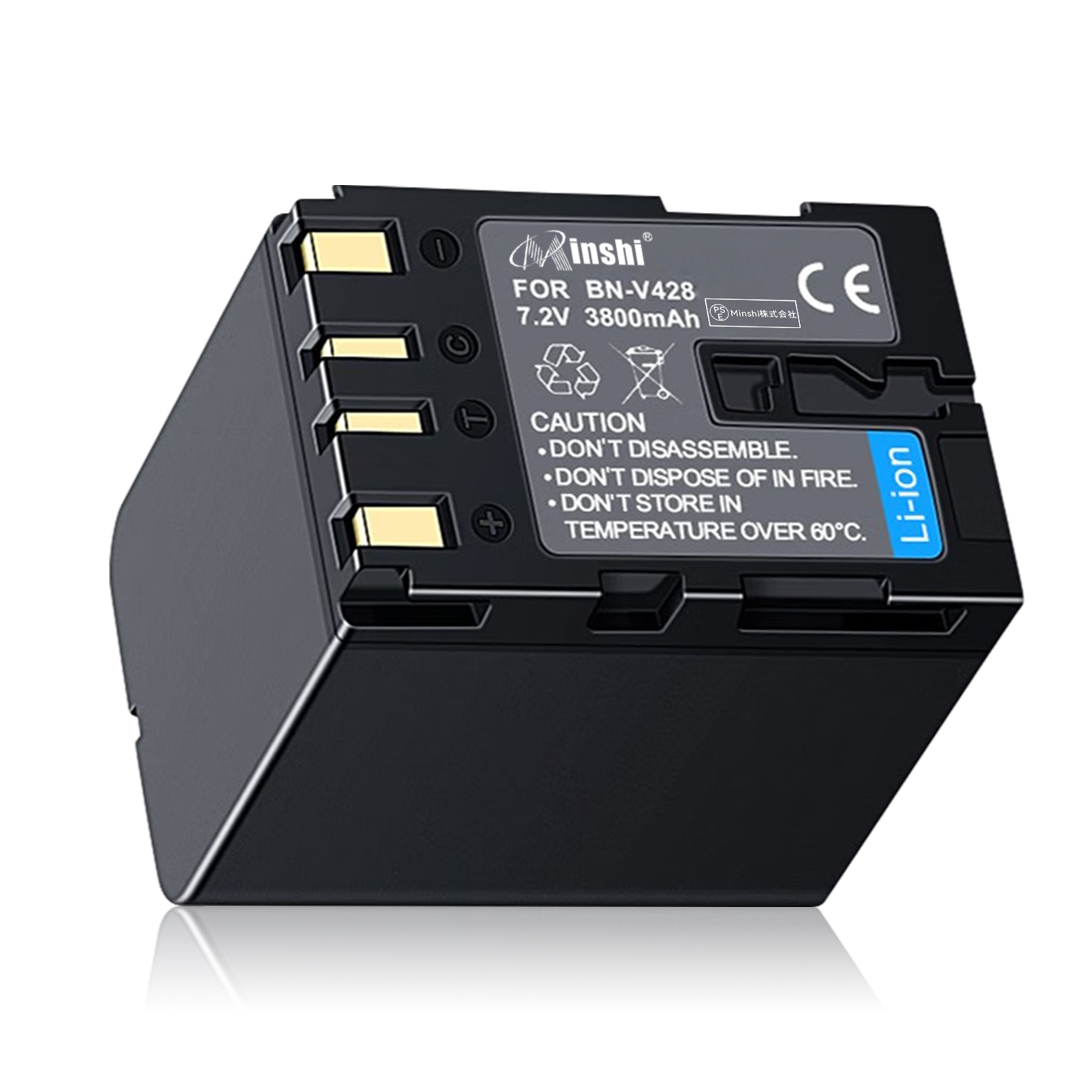 新品JVC D72US 互換バッテリー【3800mAh 7.2V】1年保証 リチウムイオンバッテリー デジタルカメラ デジカメ 充電池