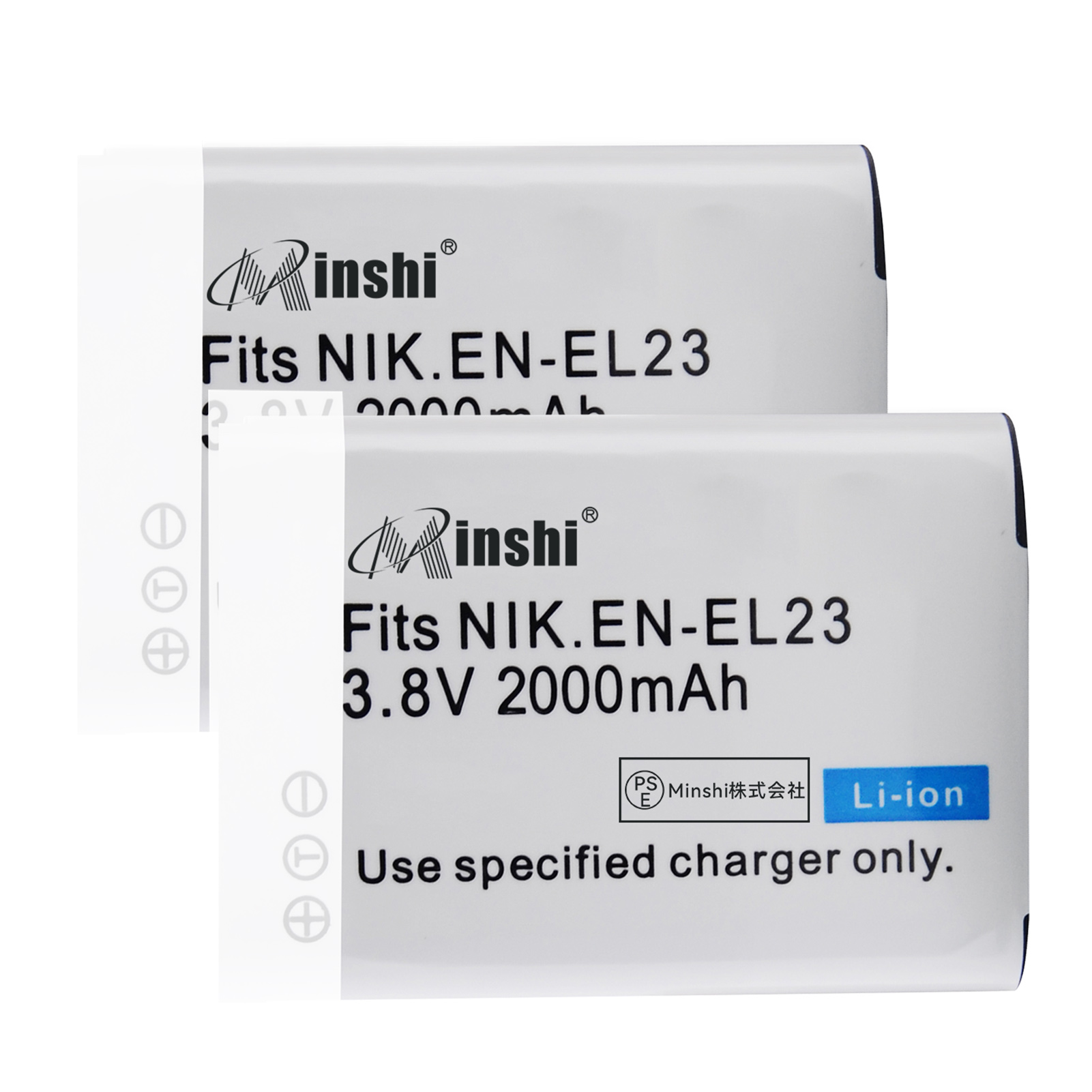 ڣĥåȡminshi NIKON P600 б  ߴХåƥ꡼ 2000mAh PSEǧ ʼ EN-EL23 ѥХåƥ꡼